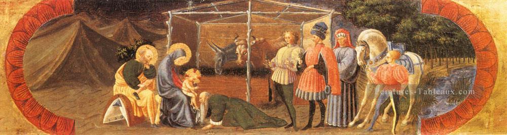Adoration des mages début de la Renaissance Paolo Uccello Peintures à l'huile